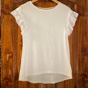 A New Day Ruffle Sleeve Top